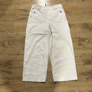 Spanx Cropped Twill Wide Leg Pants